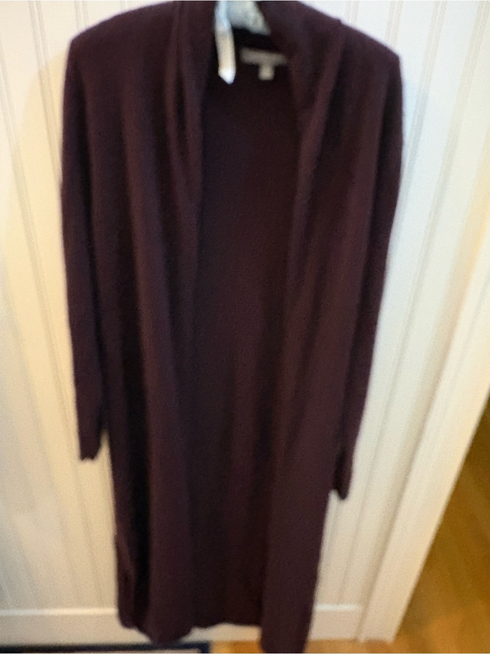 Neiman Marcus Collection 100% Cashmere Long Open-Front Women's Sweater Cardigan
